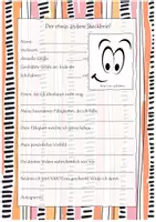 Vorschau - Arbeitsblätter - Kreativer Steckbrief für den Schuljahresanfang - Seite 1