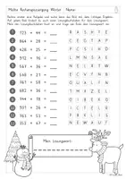 Vorschau - Arbeitsblätter - Rechenspaziergang Winter 1000 (HZE + ZE) - Seite 1