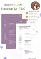 Vorschau - Lehrpläne/Lehrermaterial - B2 Schreiben Redemittel - TELC - schriftlich - Deckblatt