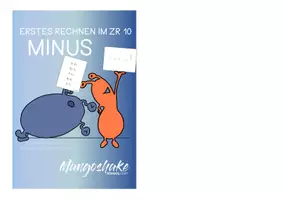 Vorschau - Fördermaterial/Inklusion - Rechenkärtchen ZR 10 MINUS - Deckblatt