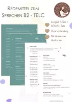 Vorschau - Präsentationen/Tafelbilder - B2 Sprechen Redemittel - TELC - mündlich - Deckblatt