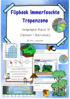 Vorschau - Mal- und Bastelvorlagen - Flipbook immerfeuchte Tropenzone - Deckblatt
