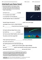 Vorschau - Arbeitsblätter - Lernposter + Arbeitsblatt "Komet" + Onlineübung & MP3 + Mindmap + Infografik - Seite 1