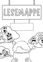 Vorschau - Mal- und Bastelvorlagen - Deckblatt - LESEMAPPE - Seite 1