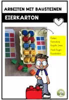 Vorschau - Spiele - Farbenspiel mit Eierkarton und Bauklötzen - Deckblatt