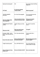 Vorschau - Spiele - Lesekette zur Übungen des Present Perfect - Frage & Antwort - Seite 2