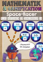 Vorschau - Spiele - Materialpaket Mathematik: Space Racer für Klasse 1 - Seite 1