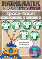 Vorschau - Spiele - Mathematik: Space Racer Zahlen vergleichen im Zahlenraum 10 - Deckblatt