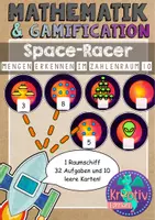 Vorschau - Spiele - Mathematik: Space Racer Mengen erkennen im Zahlenraum10 - Deckblatt