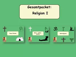 Vorschau - Arbeitsblätter - Gesamtpaket I - Religion - Deckblatt