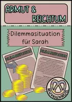 Vorschau - Arbeitsblätter - Armut und Reichtum: Dilemmasituation Freundschaft vs. Taschengeld - Deckblatt