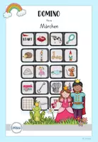 Vorschau - Spiele - Domino Märchen / Reime - Deckblatt