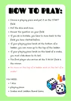 Vorschau - Spiele - Simple Past Snakes and Ladders Board Game | Grammar - Seite 1