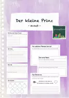 Vorschau - Stationenlernen - Der kleine Prinz: Miniheft zum Bilderbuch - Deckblatt