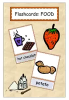 Vorschau - Bildkarten - Flashcards food - Deckblatt