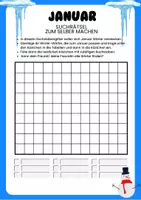 Vorschau - Arbeitsblätter - Wortgitter Winter Monate Dezember Januar Februar - Seite 2