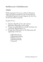 Vorschau - Text - Kunst-/Deutsch-Projekt: Gedichtillustration Herr Wandersmann - Seite 1