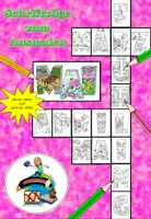 Vorschau - Mal- und Bastelvorlagen - Frühling Ausmalbilder - Deckblatt