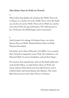 Vorschau - Text - Kunst/Deutsch: Textillustration "Mein kleines Haus im Wald" - Seite 3