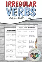 Vorschau - Arbeitsblätter - Irregular Verbs - Worksheet (differenziert) - Deckblatt