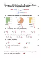 Vorschau - Arbeitsblätter - Leistungskontrolle - Grundlagen Brüche - Seite 1
