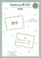 Vorschau - Aufgabenkarten - Runden im ZR 1 000 - Kartei - Deckblatt