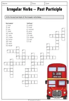 Vorschau - Arbeitsblätter - Irregular Verbs - Crossword - Seite 1