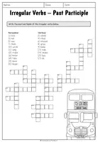 Vorschau - Arbeitsblätter - Irregular Verbs - Crossword - Seite 3