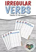 Vorschau - Arbeitsblätter - Irregular Verbs - Tabelle (2 Versionen) - Deckblatt