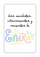 Vista previa - Unidades / Secuencias / Situaciones de Aprendizaje - Comprensión lectora 1: los días importantes de enero - página 1