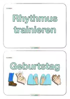 Vorschau - Arbeitsblätter - Musik 🎵 Bodypercussion ✋🏼 Rhythmus trainieren GEBURTSTAG 🎉 Rhythmus Klatschübungen • Rhythmusbausteine - Seite 3
