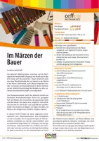 Vorschau - Stundenentwürfe - Materialpaket: Im Märzen der Bauer - Orff-, Soundbellows- und Boomwhackersspielsätze - Deckblatt