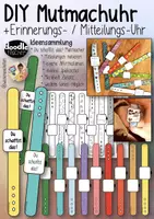Vorschau - Arbeitsblätter - DIY Mutmachuhr / Mutmacher / Mitteilungen (Spendenaktion) - Deckblatt