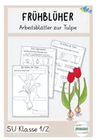 Vorschau - Arbeitsblätter - Arbeitsblätter zur Tulpe als Frühblüher Klasse 1/2 - Deckblatt