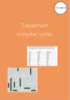 Vorschau - Arbeitsblätter - Important Irregular Verbs (3. Lernjahr) - Deckblatt