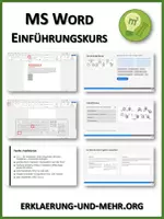 Vorschau - Videos - MS Word - H5P Einführungskurs - Deckblatt