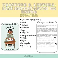 Vista previa - Unidades / Secuencias / Situaciones de Aprendizaje - Comprensión lectora 1: los días importantes de enero - Portada