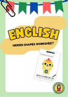 Vorschau - Arbeitsblätter - Hidden Shapes Worksheet | Vocabulary | English | Math - Deckblatt