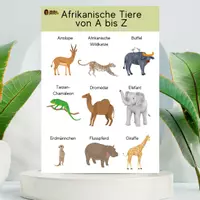 Vorschau - Mal- und Bastelvorlagen - Namensschilder Vorlagen Afrika Tiere Edition - Seite 2