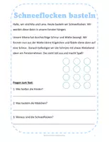Vorschau - Arbeitsblätter - Kurzgeschichten Winter - Leseverständnis - Seite 2