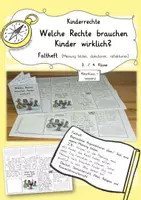 Vorschau - Arbeitsblätter - Kinderrechte Welche Rechte brauchen Kinder - Deckblatt