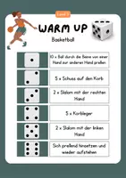 Vorschau - Stationenlernen - Warm Up Übungen / Einwärmen mit Würfel / Sport Basketball - Seite 3