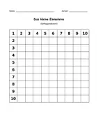 Vorschau - Arbeitsblätter - Pythagorasbrett/1x1-Tafel - Seite 1