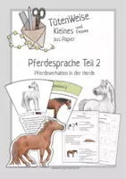 Vorschau - Unterrichtsreihen - Pferdesprache Teil 2 - Material für Reittherapie und Reitpädagogik - Deckblatt