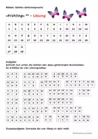 Vorschau - Arbeitsblätter - Geheimschrift Rätsel Frühling (2-fach differenziert) - Seite 3