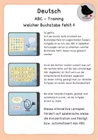 Vorschau - Arbeitsblätter - Interaktives PDF: ABC Training (Welcher Buchstabe fehlt Nr. 2) - Seite 1