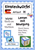 Vorschau - Bildkarten - Einsteckwürfel 15x15 cm BILDKARTEN Anlaut H - Deckblatt