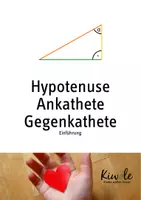 Vorschau - Arbeitsblätter - Einführung Hypotenuse, Ankathete und Gegenkathete - Deckblatt