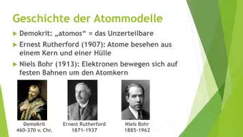 Vorschau - Präsentationen/Tafelbilder - Aufbau der Materie (Präsentation und H5P) - Seite 1