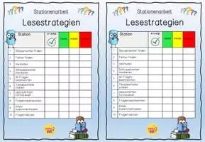 Vorschau - Arbeitsblätter - LESESTRATEGIEN Stationenlernen / Lesen - Seite 1
